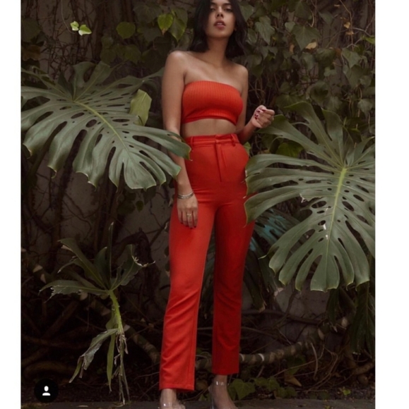 NWT Lovers and Friends Valentine's Red Pants - Picture 4 of 6
